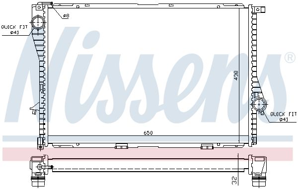 NISSENS 60648A Radiator, engine cooling