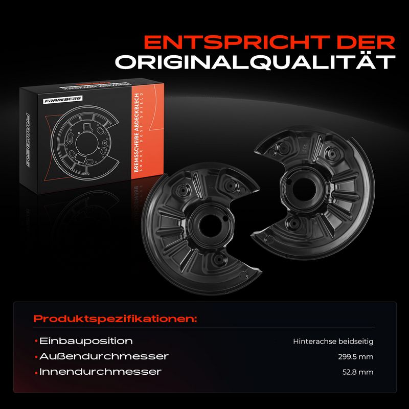 Frankberg 5481FB0032640 Splash Guard, brake disc