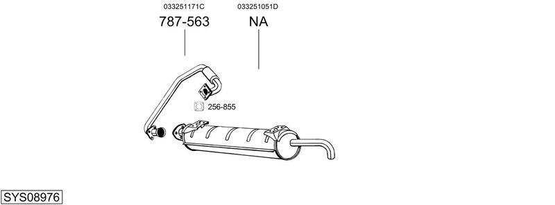 BOSAL kipufogórendszer SYS08976