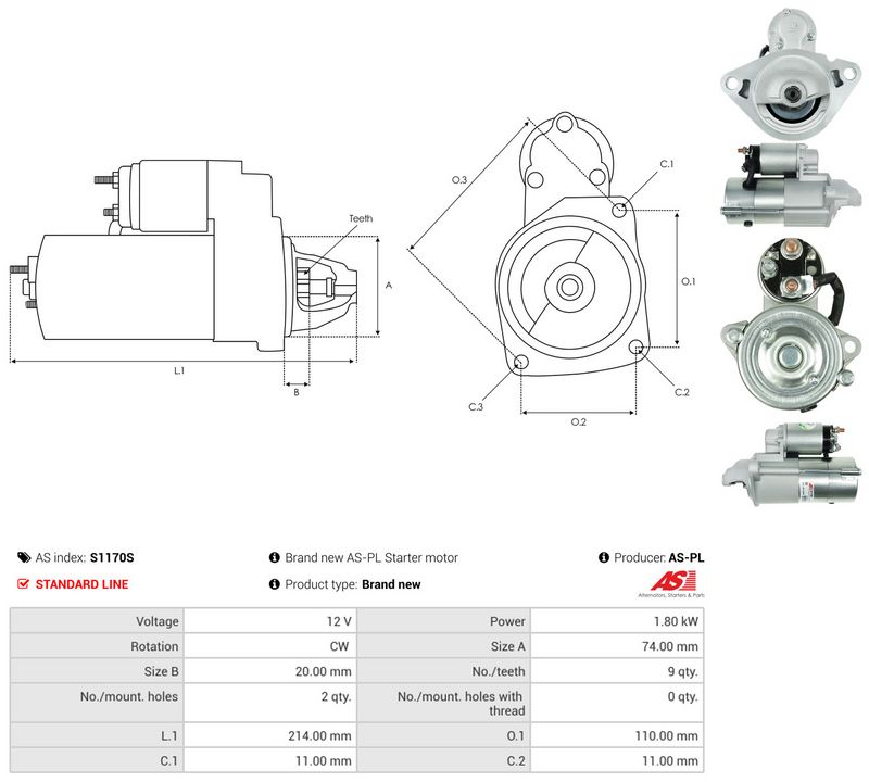 AS-PL S1170S Starter