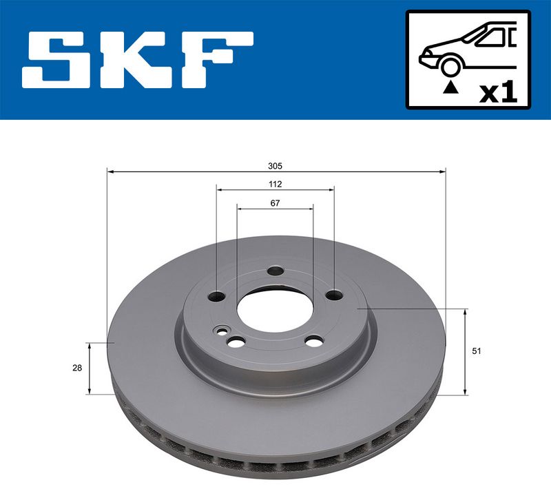 спирачен диск SKF