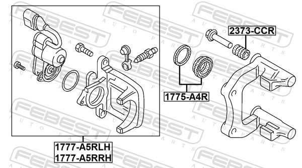 FEBEST 1777-A5RLH Brake Caliper