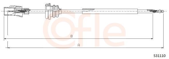 Трос привода спідометра, Cofle S31110