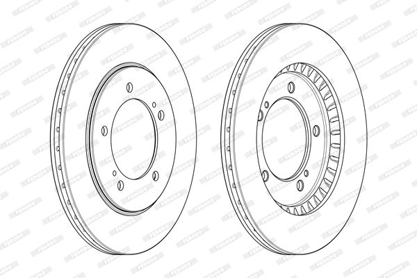 FERODO DDF1282 Brake Disc