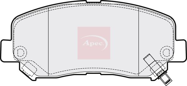APEC Brake Pad Set, disc brake PAD2076