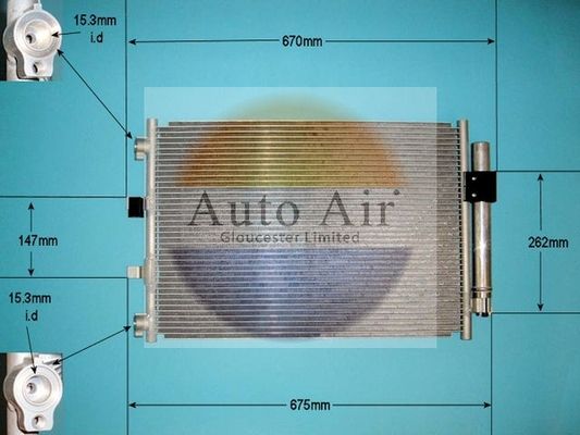 Auto Air Gloucester 16-9972 Condenser, air conditioning