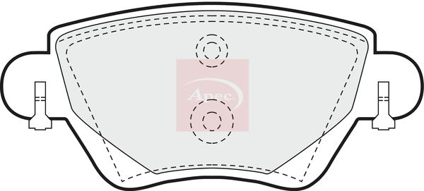 APEC Brake Pad Set, disc brake PAD1175