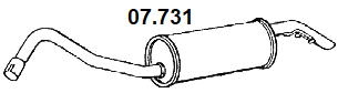 AG & NOVAK 07.731 - Rear Muffler