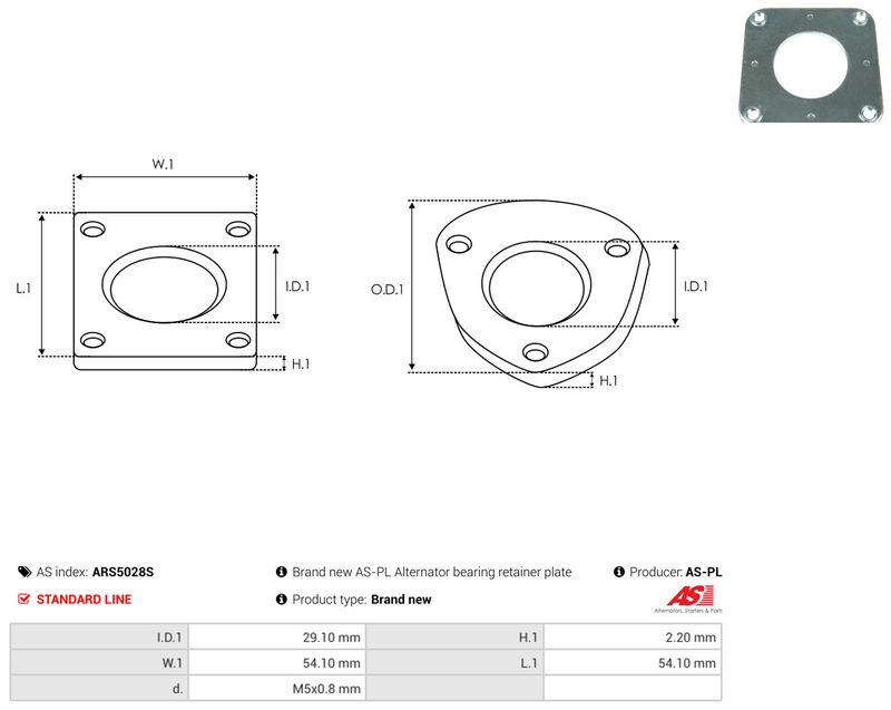 AS-PL ARS5028S Repair Set, alternator