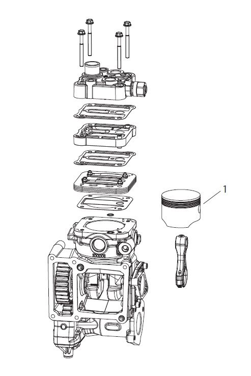 Set raparatii, piston/bucsa cursa cilindru KNORR-BREMSE IAM Preferred Part K006026