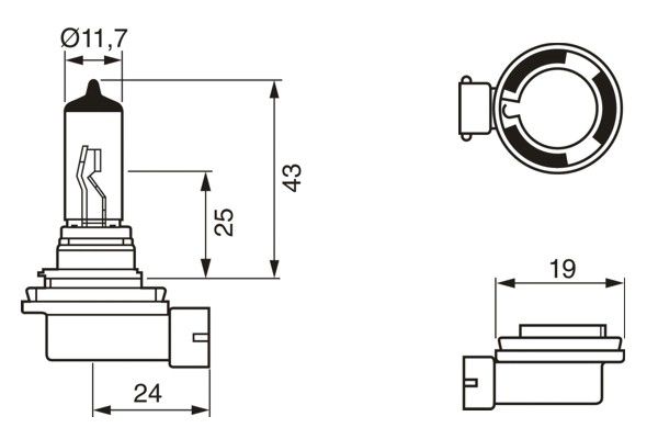 BOSCH 1 987 302 084 Bulb, spotlight