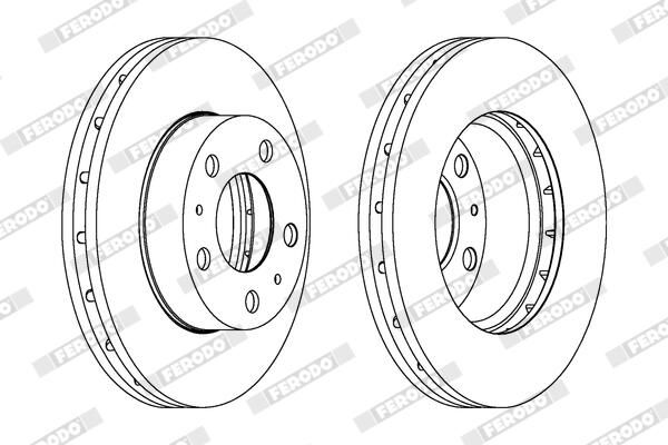 FERODO DDF1718-1 Brake Disc