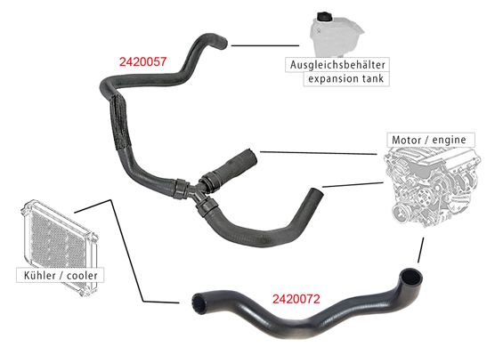 METZGER AUTOTEILE 2420072 Radiator Hose