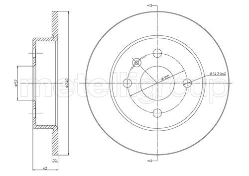 CIFAM 800-488C Brake Disc