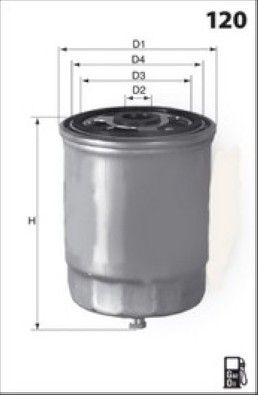 MISFAT Filtre à carburant M408