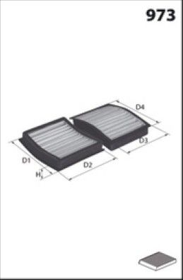 MECAFILTER JLR7065 Salono filtras