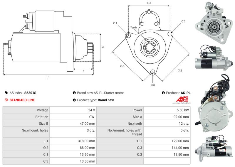 AS-PL S5301S Starter