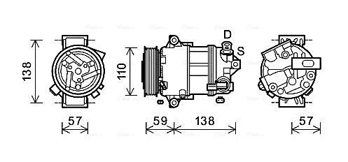 AVA QUALITY COOLING kompresszor, klíma ALAK133