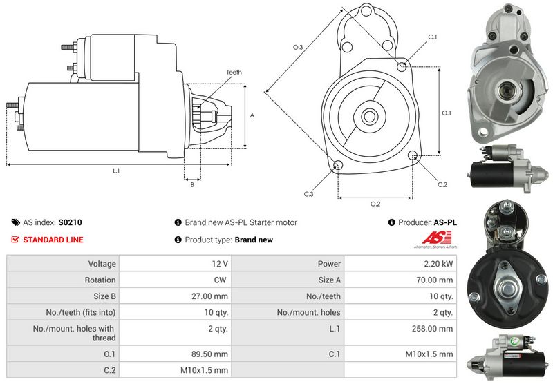 AS-PL S0210 Starter