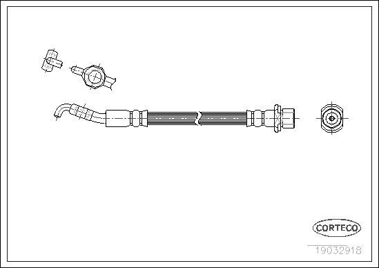 CORTECO fékcső 19032918