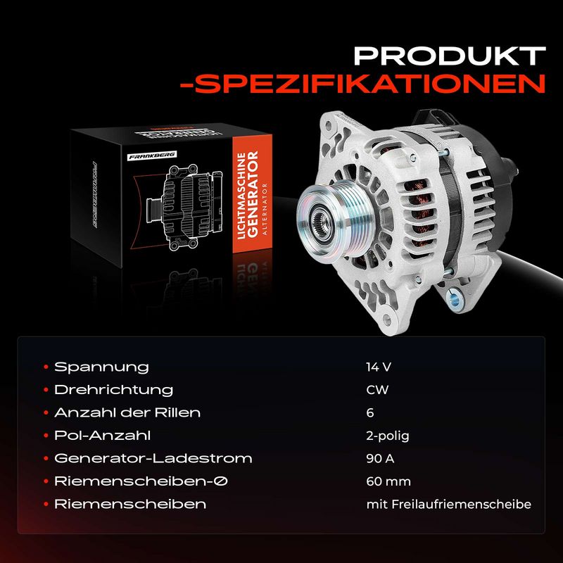 Frankberg 5481FB0032376 Alternator