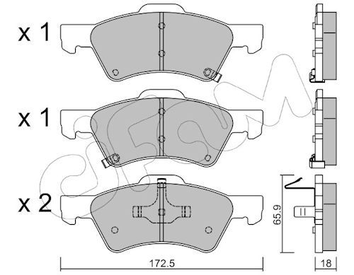 Set placute frana,frana disc 822-623-0 CIFAM