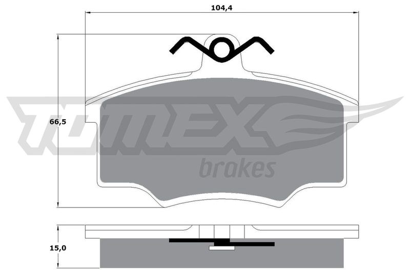 TOMEX Brakes fékbetétkészlet, tárcsafék TX 10-58