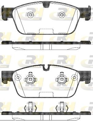 Комплект гальмівних накладок, дискове гальмо, Roadhouse 2151100
