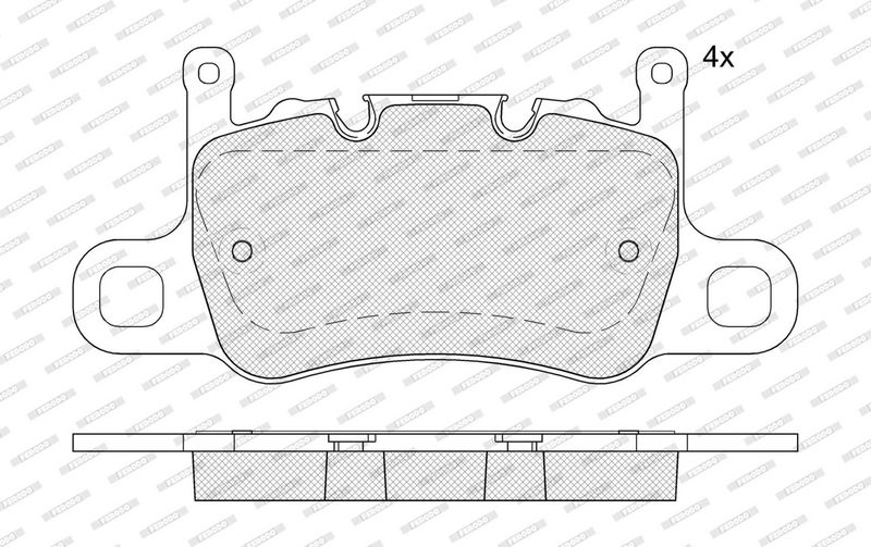 Remblokken set Achter , past: PORSCHE 718 BOXSTER SPYDER, 718 CAYMAN, 911, 911 SPEEDSTER, CAYMAN 3.8/4.0 08.13-