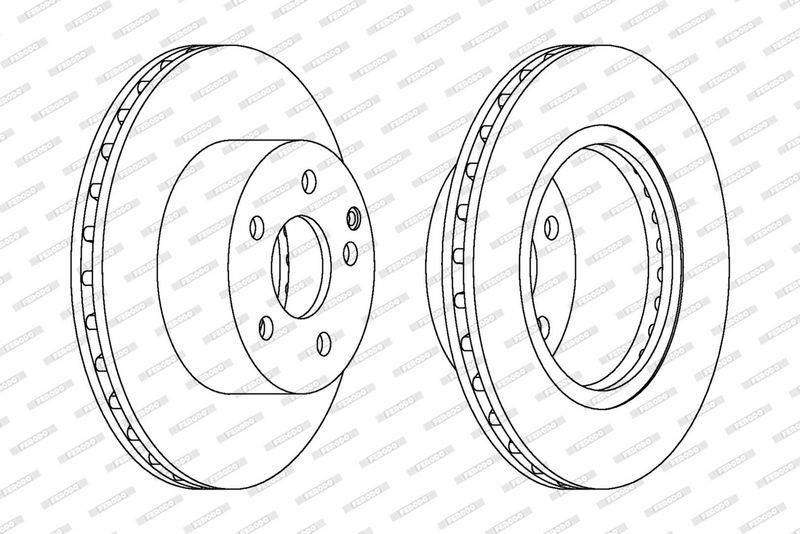 FERODO Disque de frein DDF1688