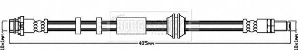 BORG & BECK fékcső BBH8411