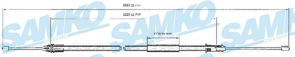 Тросовий привод, стоянкове гальмо, Samko C0403B