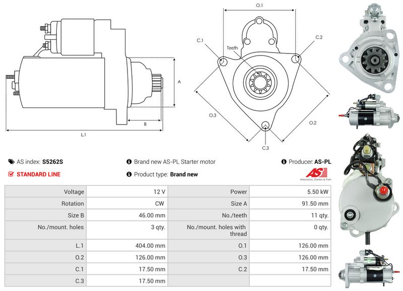 AS-PL S5262S Starter