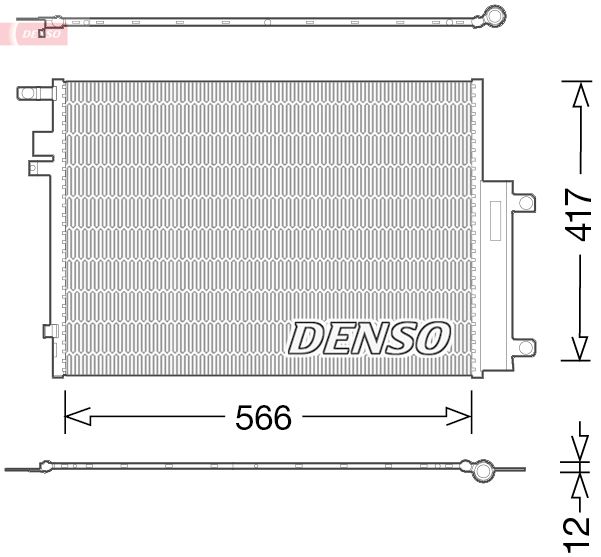 DENSO DCN06017 Condenser, air conditioning