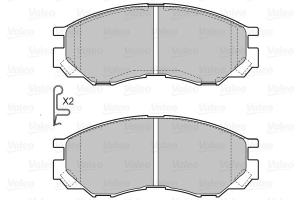 VALEO 598522 Brake Pad Set, disc brake