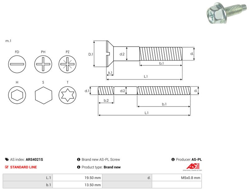 AS-PL ARS4021S Repair Set, alternator