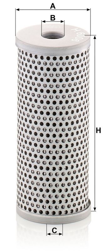 Hydraulisch filter (patroon) past: MAN FOC, G90, HELICON, HOCL, L2000, LION S INTERCITY, LION´S CITY, LION´S COACH, NG, NL, SL II, SÜ  NEOPLAN TOURLINER II D0226MCFO/170-GE21F1 01.79-