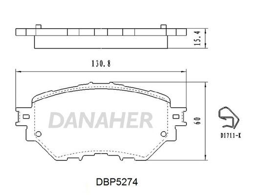 колодки гальмівні перед usa MAZDA BJY73328ZA