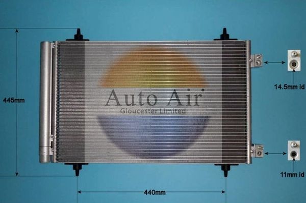 Auto Air Gloucester 16-9642 Condenser, air conditioning