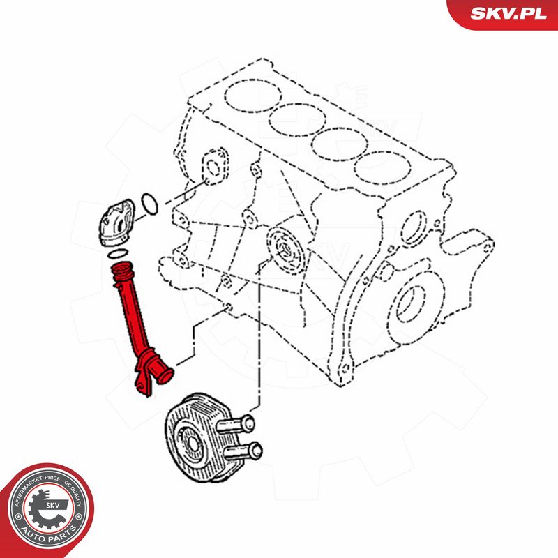 ESEN SKV 43SKV792 Coolant Pipe