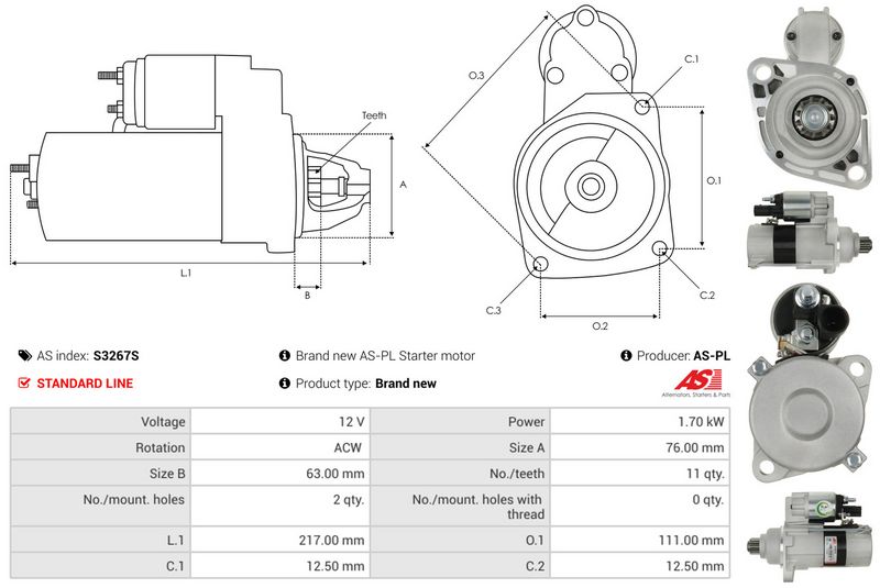 AS-PL S3267S Starter