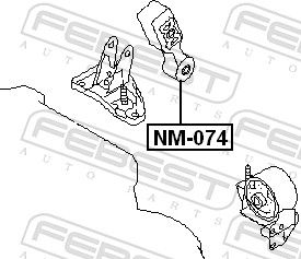 FEBEST NM-074 Mounting, engine