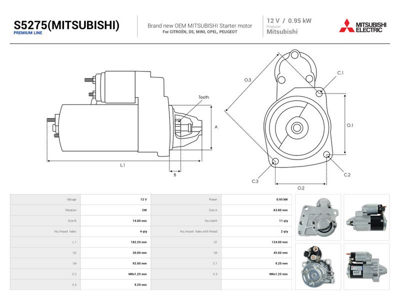 Prekės atitinka OEM kodą: M0T32271AM