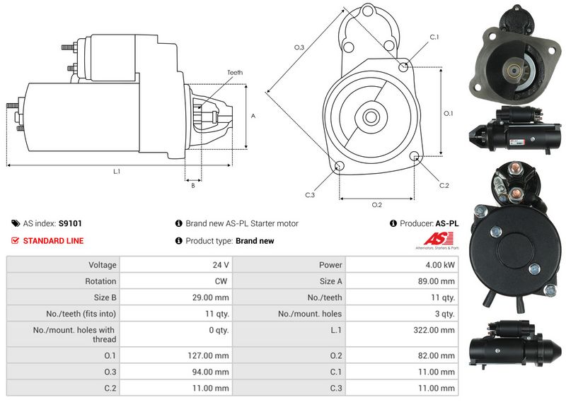 AS-PL S9101 Starter