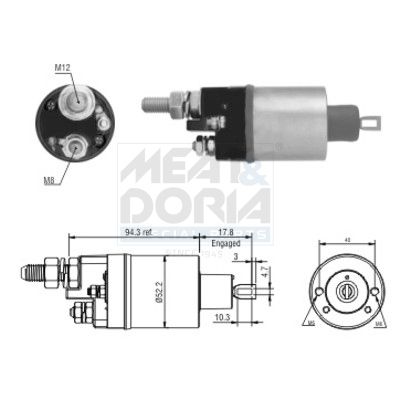 MEAT & DORIA Solenoidinis jungiklis, starteris