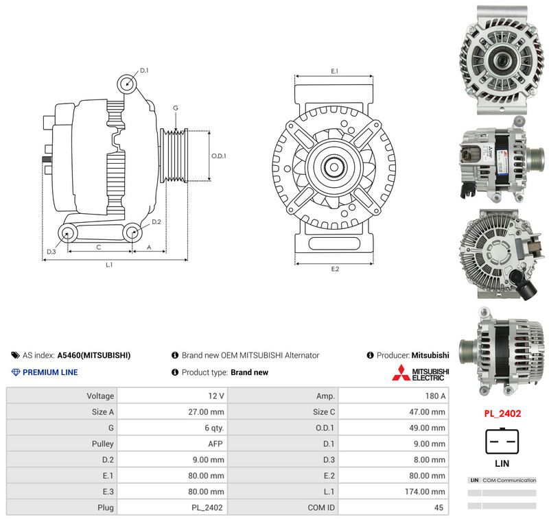 Prekės atitinka OEM kodą: A003TX2981