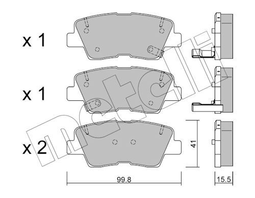 Plaquettes+de+frein+à+disque METELLI 22-0886-0