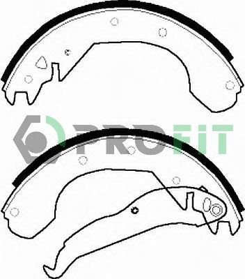 Комплект гальмівних колодок, Profit 5001-0199