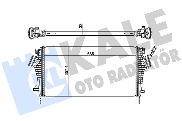 Охолоджувач наддувального повітря, Kale Oto Radyatör 345700