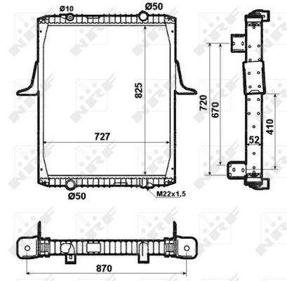 NRF 519706 Radiator, engine cooling
